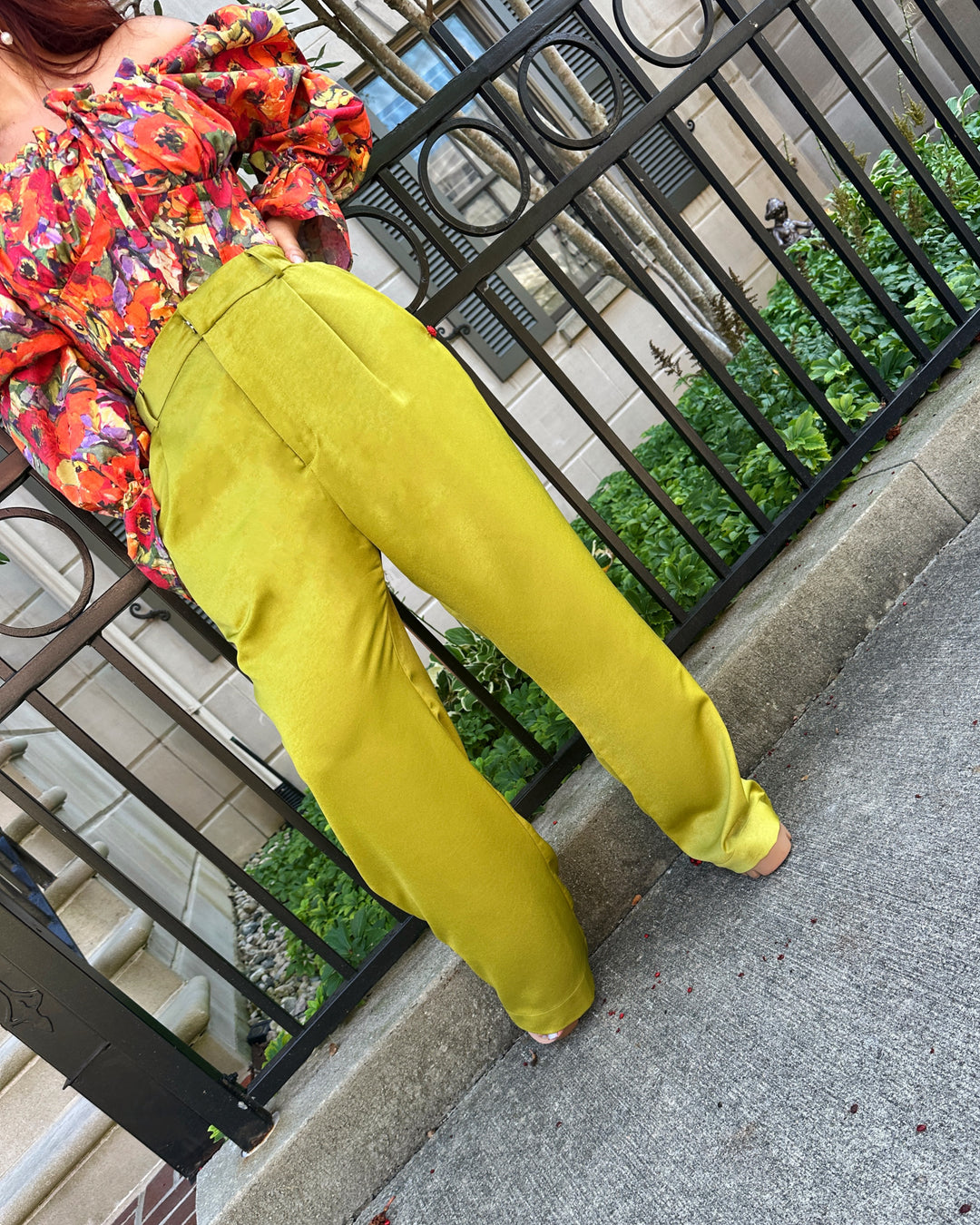 Green Lemonade Pleated Trousers